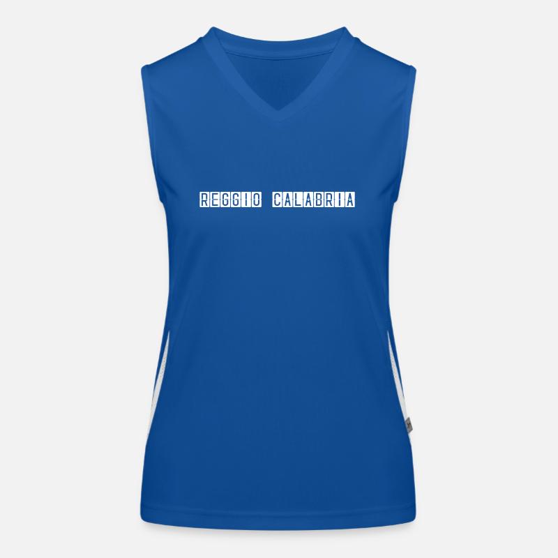 Reggio Calabria Flughafentafel Funktionelles Kontrast-Tank Top für Frauen