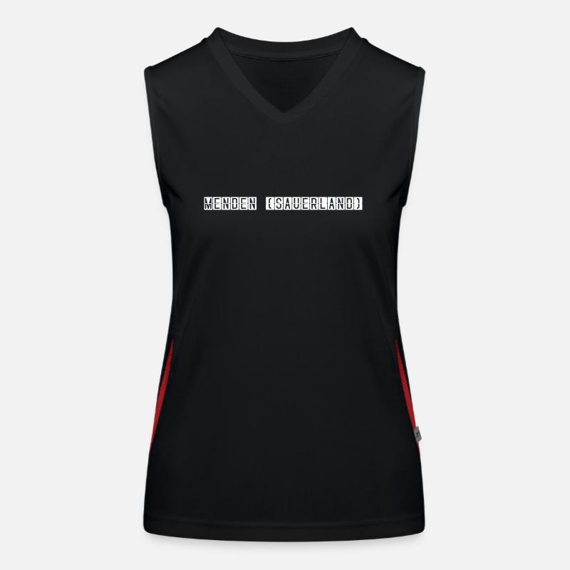 Menden (Sauerland) Flughafentafel Funktionelles Kontrast-Tank Top für Frauen