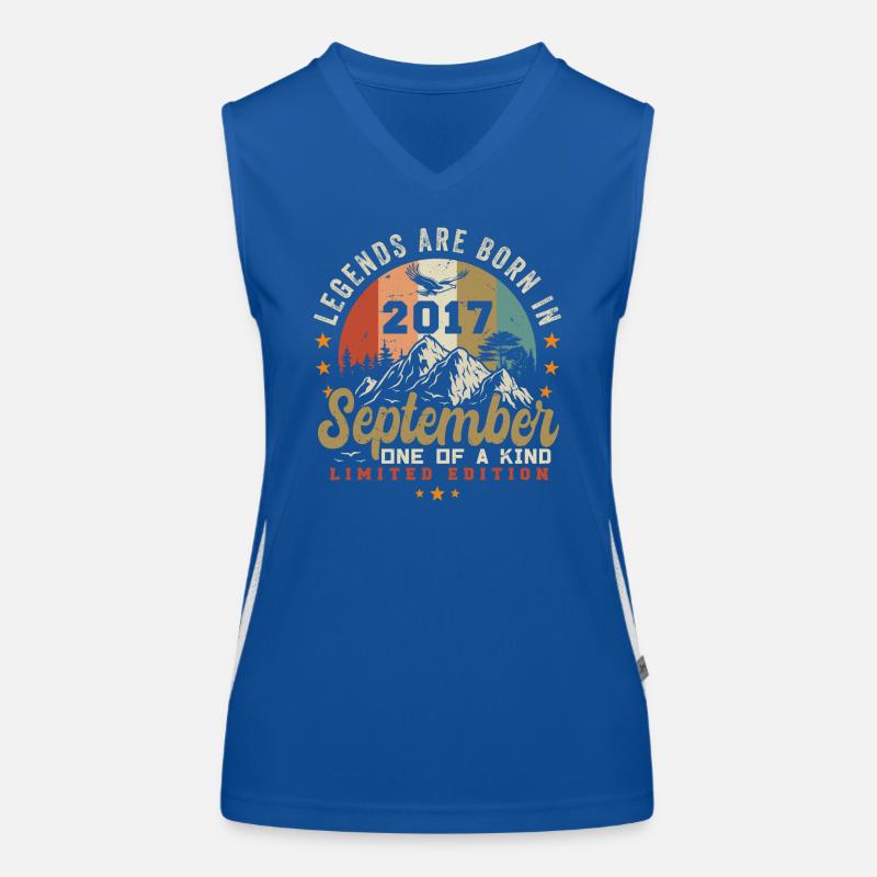 September 2017, born in September 2017 Women's Functional Contrast Tank Top