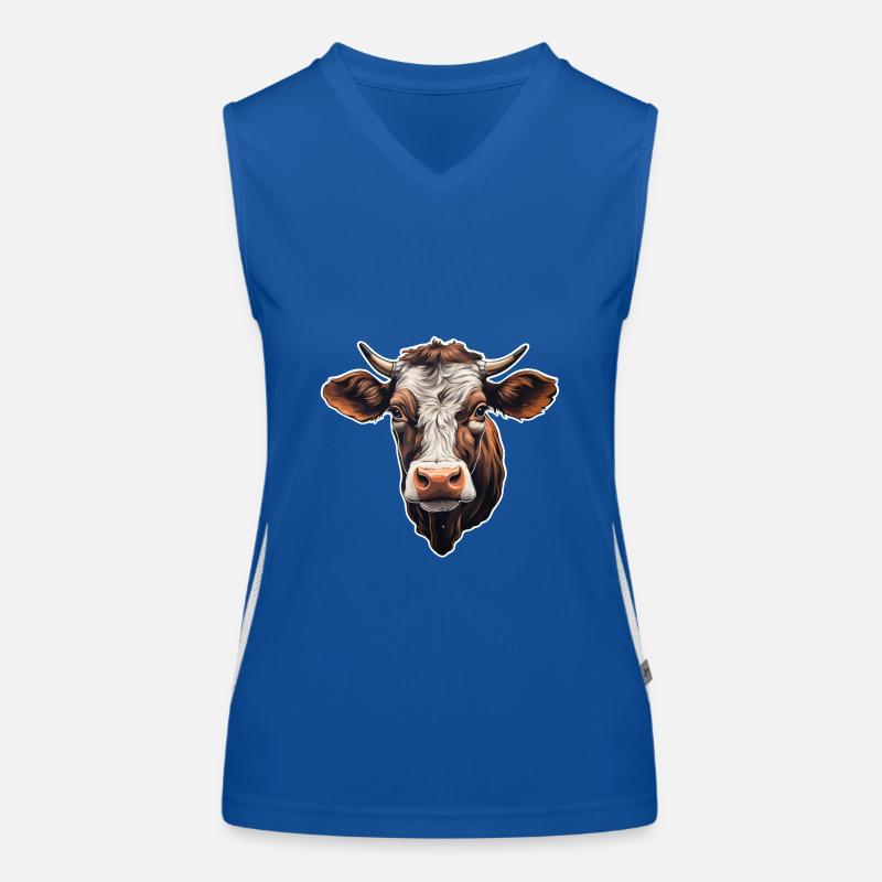 Cow's Head Women's Functional Contrast Tank Top