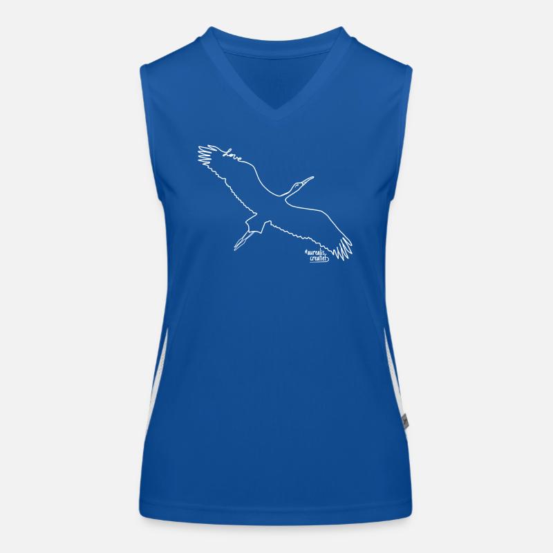 Storch - Liebe Tiere Funktionelles Kontrast-Tank Top für Frauen
