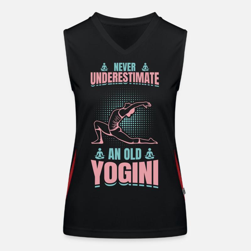 Yoga Großmutter Funktionelles Kontrast-Tank Top für Frauen