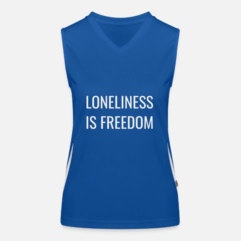 La solitude, c’est la liberté Débardeur respirant contrasté Femme