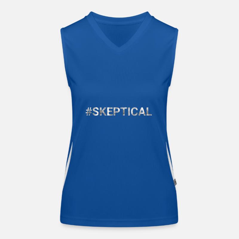 Skeptical hashtag Women's Functional Contrast Tank Top