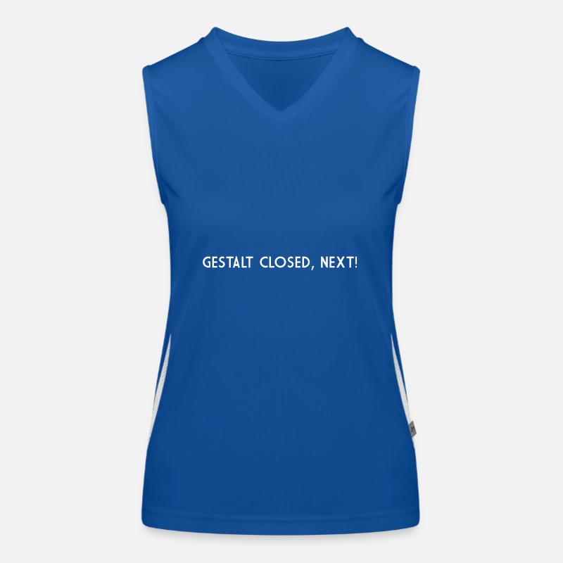 GESTALT GESCHLOSSEN WEITER Funktionelles Kontrast-Tank Top für Frauen