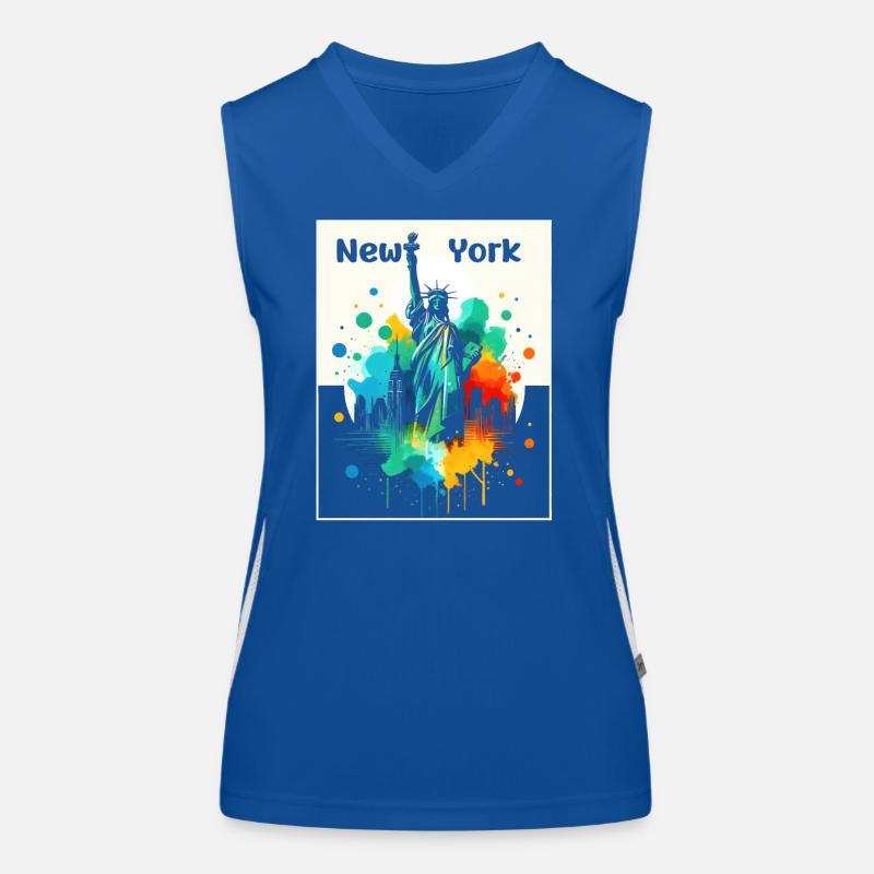 Lebendige Freiheitskunst Funktionelles Kontrast-Tank Top für Frauen