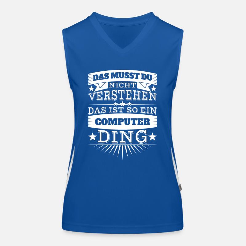 Computer Funktionelles Kontrast-Tank Top für Frauen