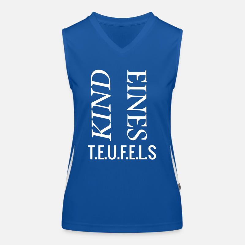 Kind eines Teufels Funktionelles Kontrast-Tank Top für Frauen