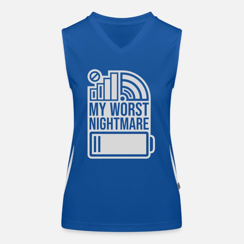 Katastrophe my worst nightmare Funktionelles Kontrast-Tank Top für Frauen