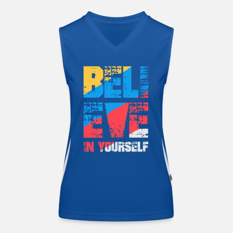 Croyez en vous Débardeur respirant contrasté Femme