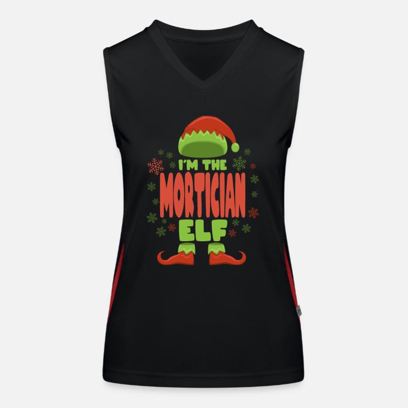 Undertaker Christmas Elf Women's Functional Contrast Tank Top