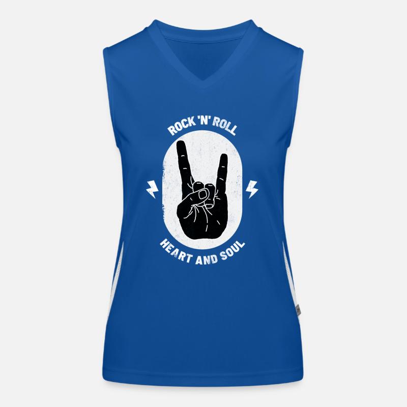 Rock 'N' Roll Devil Horns Metal Fork Rock Geschenk Funktionelles Kontrast-Tank Top für Frauen