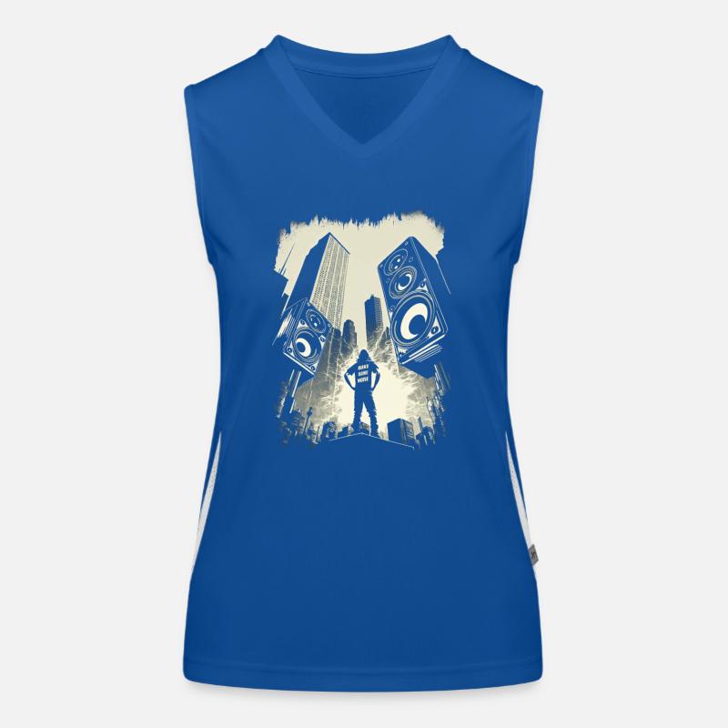 Make Some Noise! Funktionelles Kontrast-Tank Top für Frauen