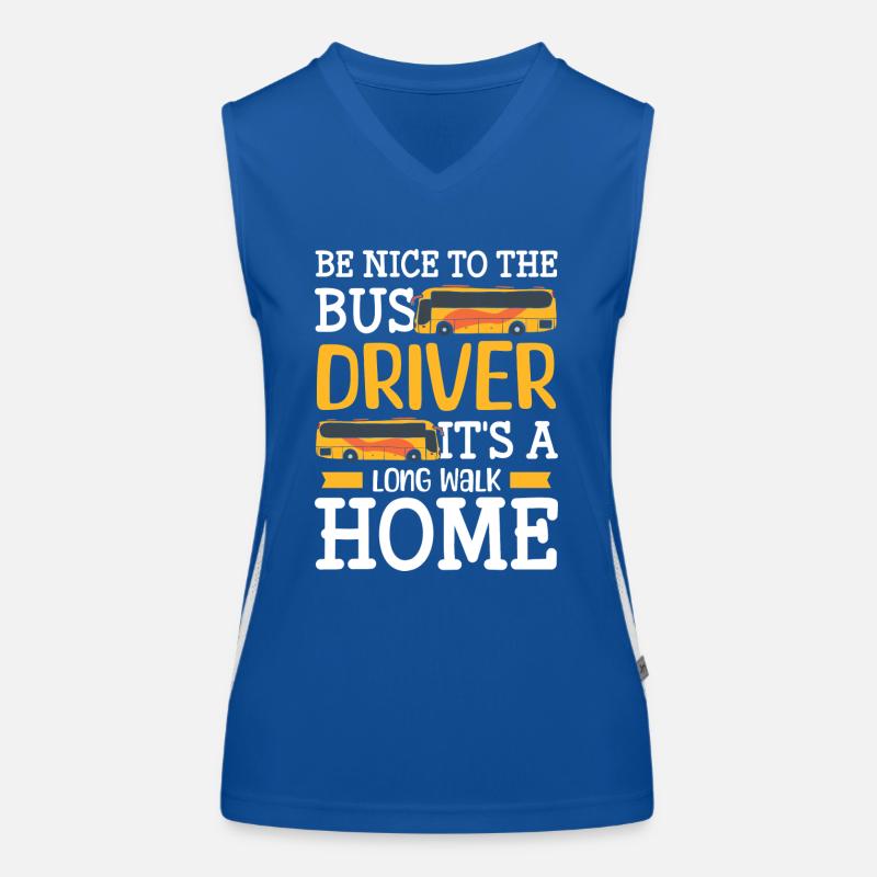Driver Bus driver Coach Women's Functional Contrast Tank Top