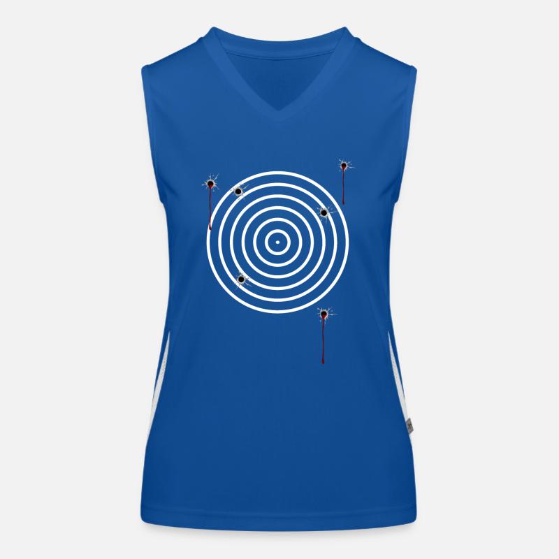 Zielscheibe2 Funktionelles Kontrast-Tank Top für Frauen
