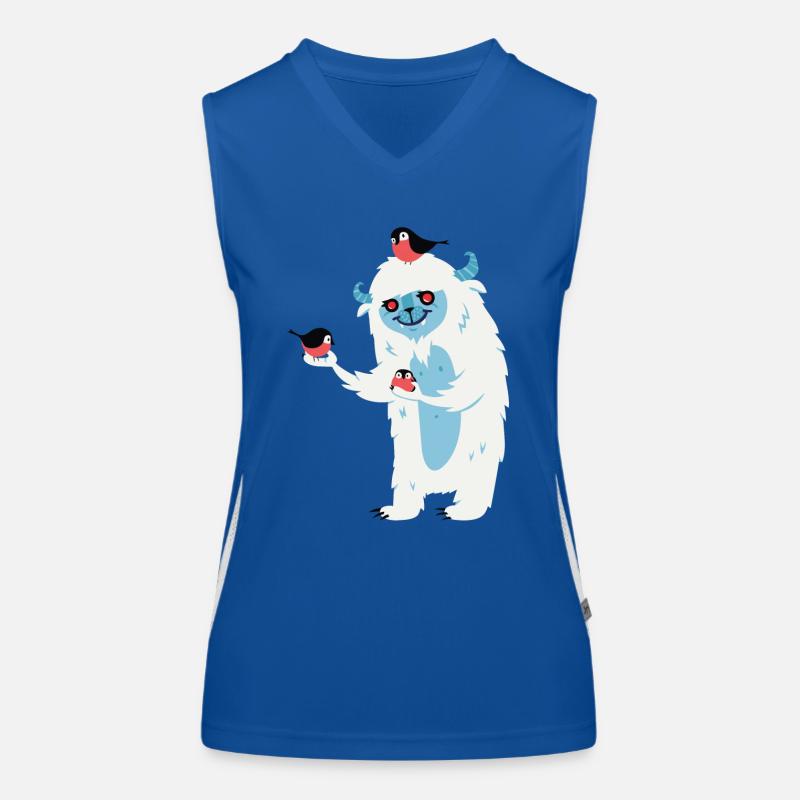 Monster mit Vögeln Funktionelles Kontrast-Tank Top für Frauen
