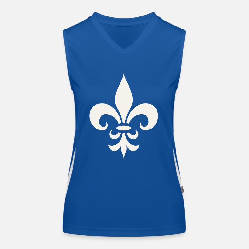 Lys royal français Débardeur respirant contrasté Femme