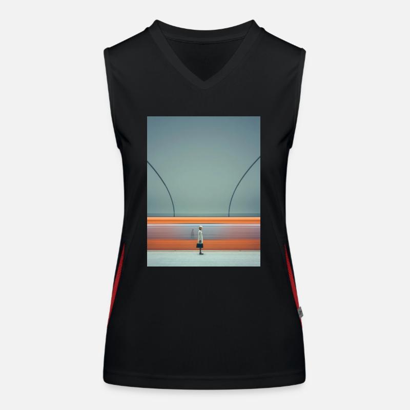 Platform as Orange Women's Functional Contrast Tank Top
