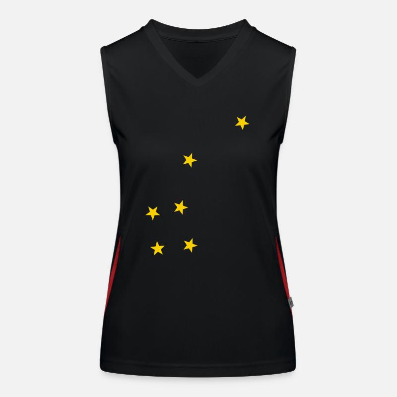 Sternzeichen Kleiner Bär Funktionelles Kontrast-Tank Top für Frauen