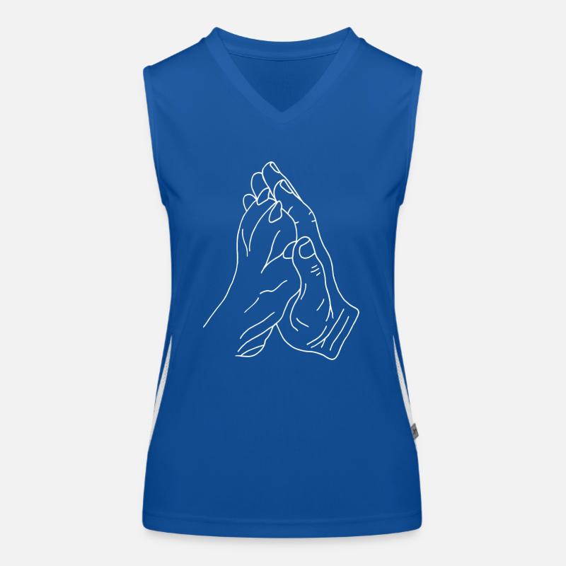 Hand mit Pfote Funktionelles Kontrast-Tank Top für Frauen