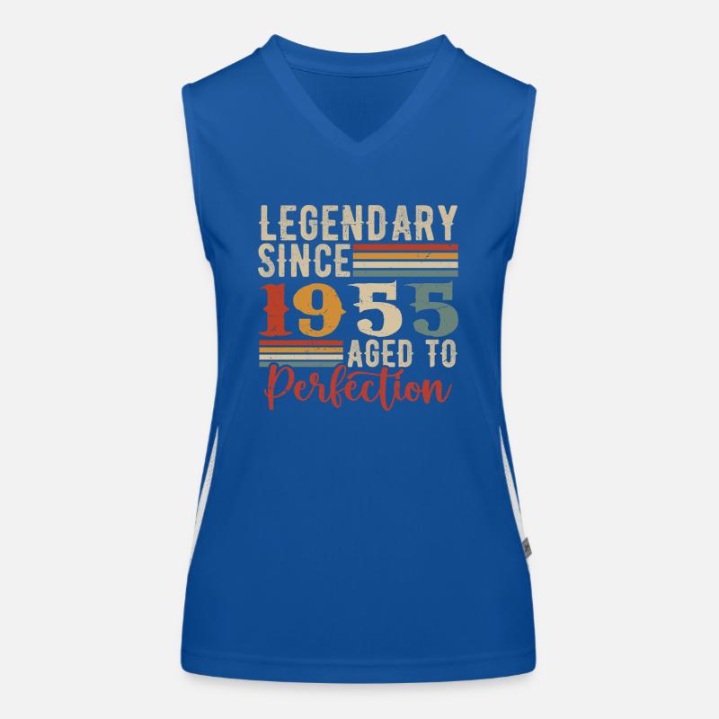 Legendär seit 1955. 1955-Geburtstagsgeschenk Funktionelles Kontrast-Tank Top für Frauen