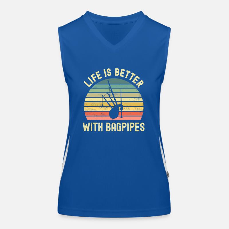 Dudelsack Funktionelles Kontrast-Tank Top für Frauen