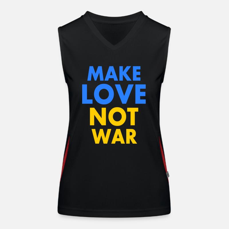 Make love not war Débardeur respirant contrasté Femme