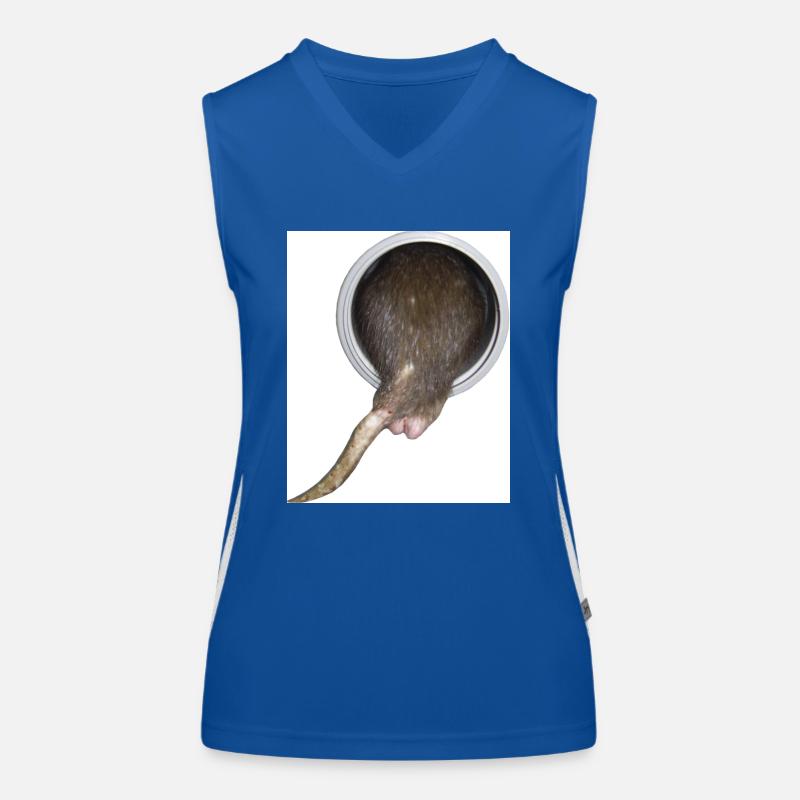 Ratte im Rohr hinter Funktionelles Kontrast-Tank Top für Frauen