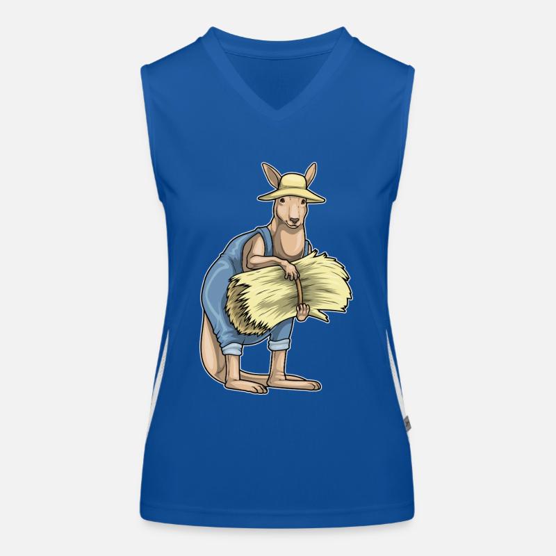 Kangaroo Farmer Straw Women's Functional Contrast Tank Top