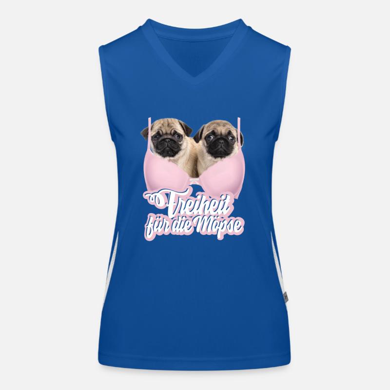 Möpse BH Mops Busenhalter Funktionelles Kontrast-Tank Top für Frauen