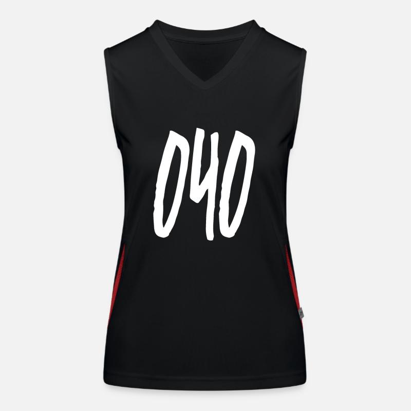 040 Hamburg area code Women's Functional Contrast Tank Top
