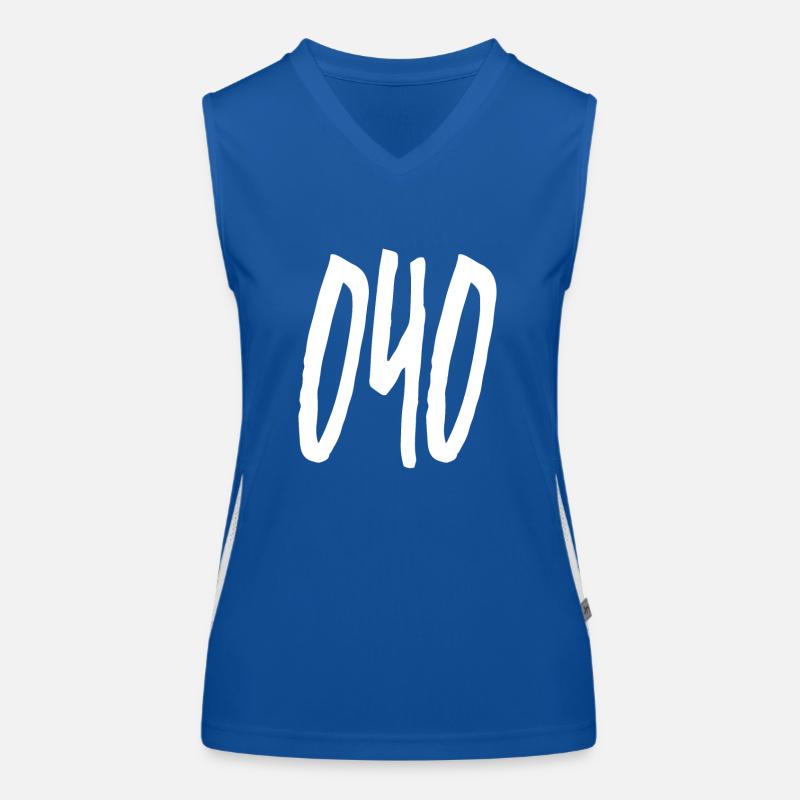 040 Hamburg area code Women's Functional Contrast Tank Top