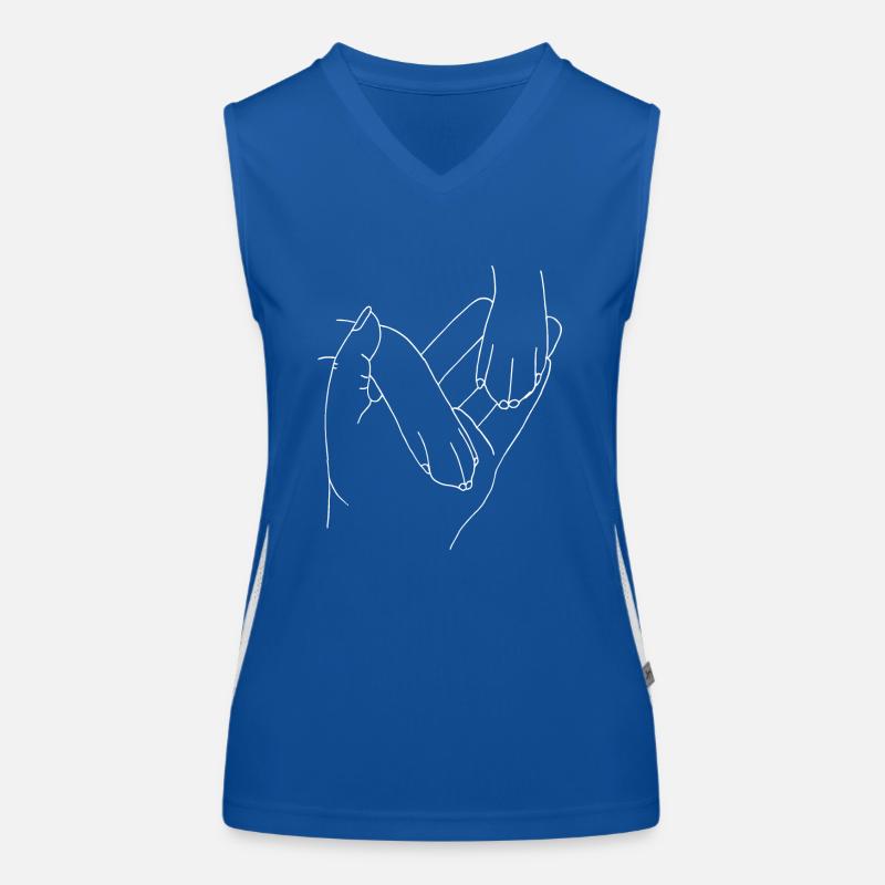 Hand mit Pfote Funktionelles Kontrast-Tank Top für Frauen