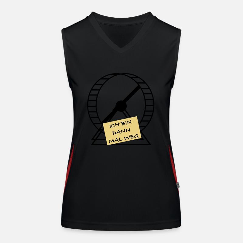 Ich bin dann mal weg Funktionelles Kontrast-Tank Top für Frauen