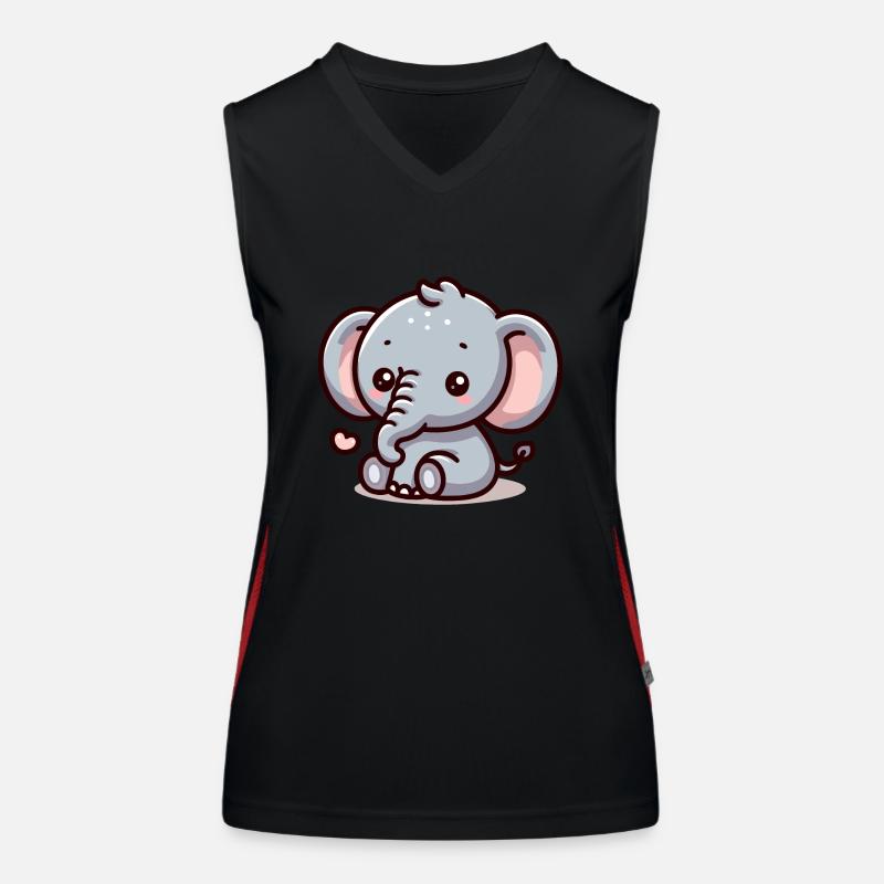 ELEFANT TIER BABY NIEDLICH KLEIN KIND GESCHENKIDEE Funktionelles Kontrast-Tank Top für Frauen