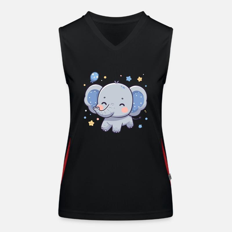 ELEFANT TIER BABY NIEDLICH KLEIN KIND GESCHENKIDEE Funktionelles Kontrast-Tank Top für Frauen
