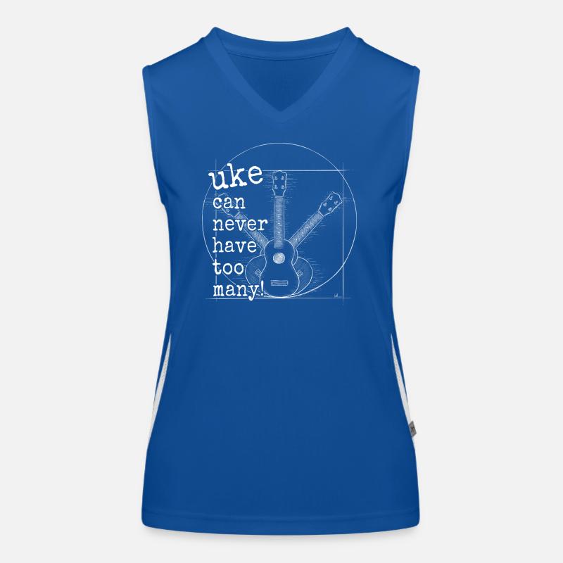 Uke can never have too many Vitruvian Ukulele Women's Functional Contrast Tank Top