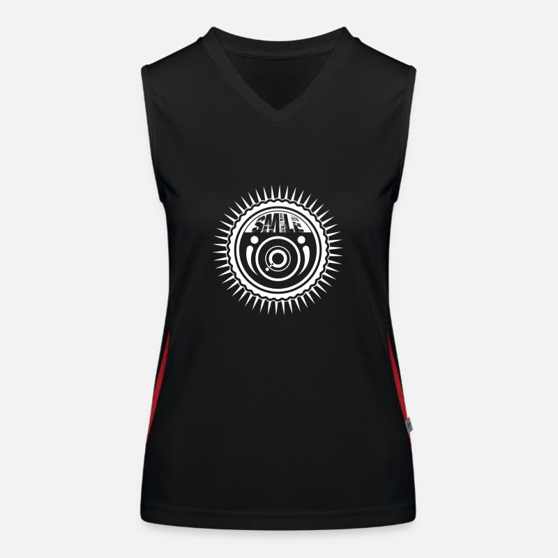 Camera smile Women's Functional Contrast Tank Top