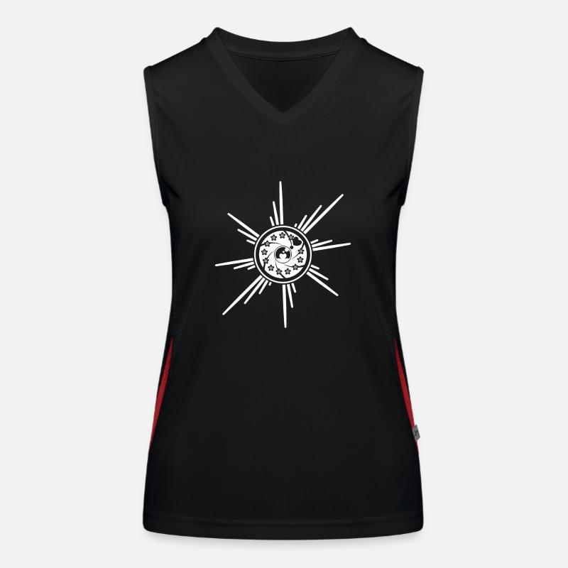 Camera lens Women's Functional Contrast Tank Top