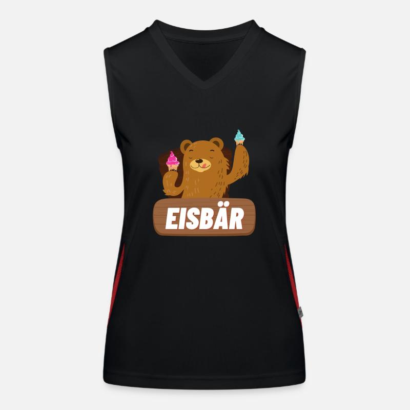 Eisbär Funktionelles Kontrast-Tank Top für Frauen
