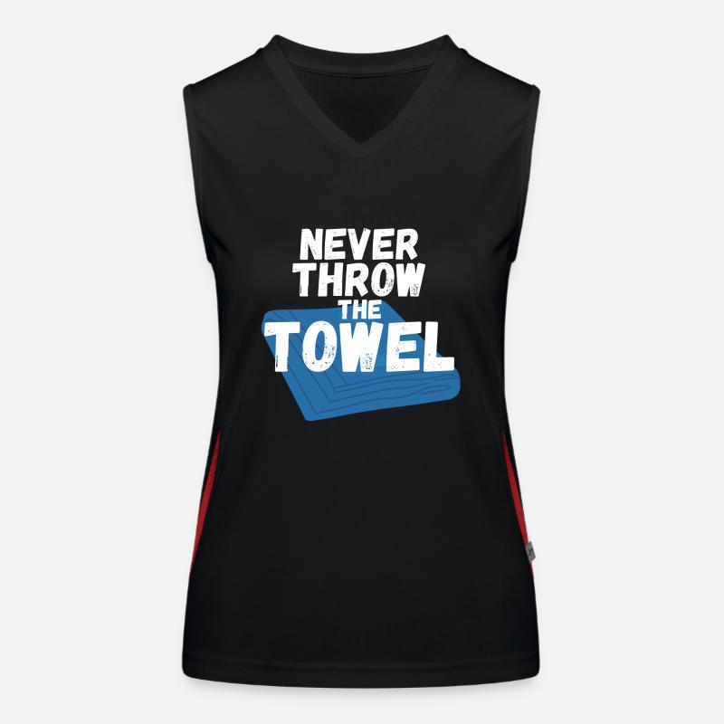 Never throw the Towel Women's Functional Contrast Tank Top