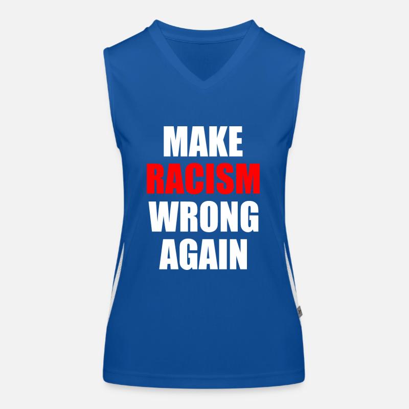 make racism wrong again Débardeur respirant contrasté Femme