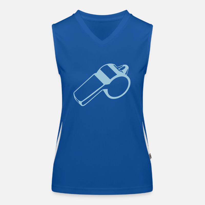 whistle referee whistle 1 Women's Functional Contrast Tank Top