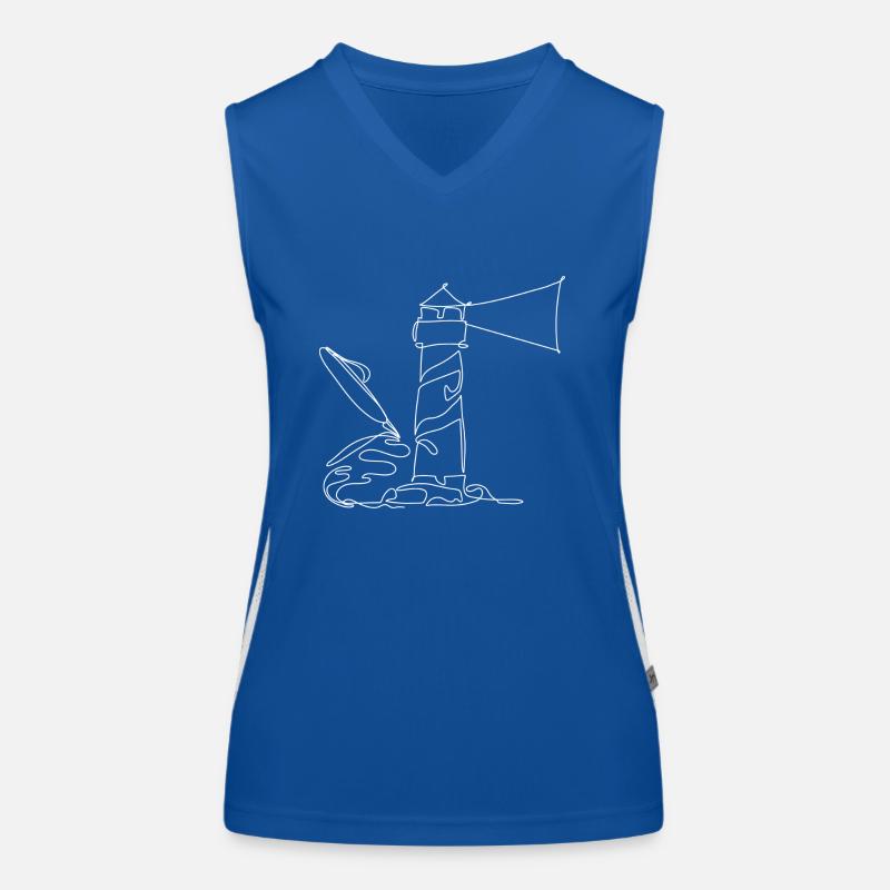 Creative Lighthouse Funktionelles Kontrast-Tank Top für Frauen
