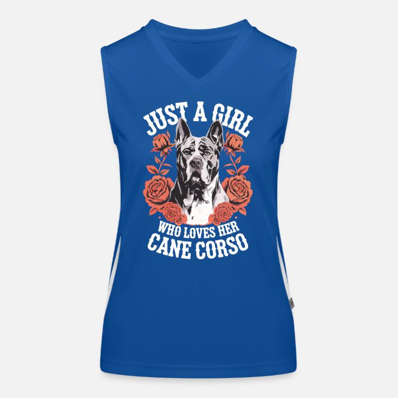 Cane Corso Hund Funktionelles Kontrast-Tank Top für Frauen