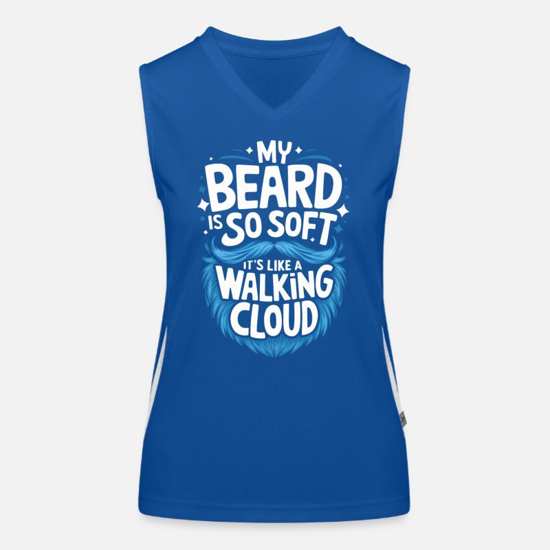 Bart Schnurrbart Bärtige Männer Funktionelles Kontrast-Tank Top für Frauen