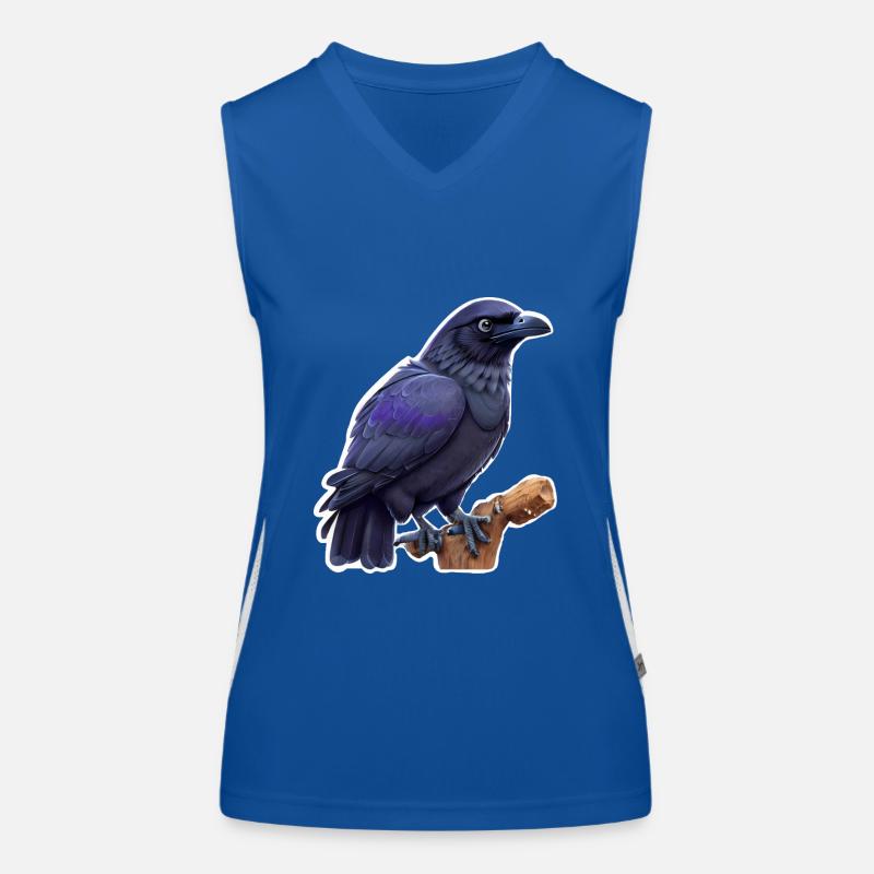 Krähe Funktionelles Kontrast-Tank Top für Frauen