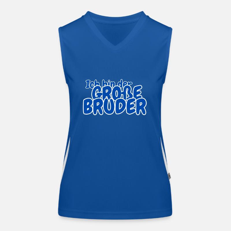Ich bin der grosse Bruder Funktionelles Kontrast-Tank Top für Frauen