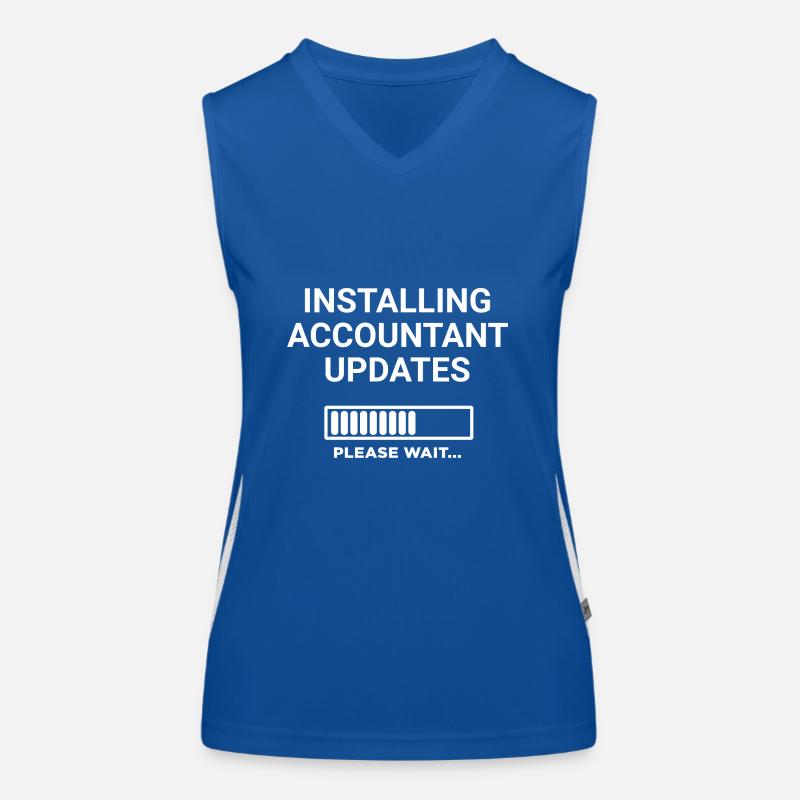 Installing Accountant Updates Please Wait Women's Functional Contrast Tank Top