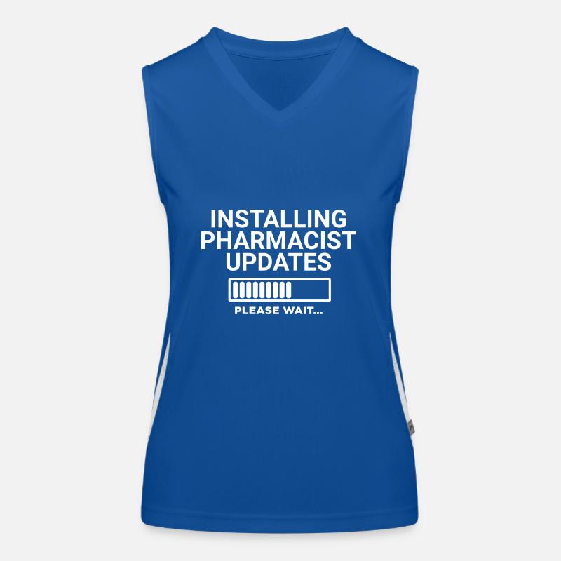 Installing Pharmacist Updates Please Wait Women's Functional Contrast Tank Top